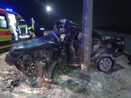 Тукай районында коточкыч авария: машина танымаслык хәлдә