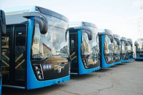 Чаллы проспектларына зур автобуслар чыкты