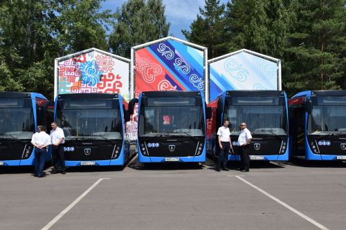 Чулман проспектына зур автобуслар чыкты