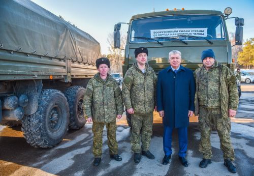 Чаллыдан хәрбиләргә чираттагы гуманитар йөк озатылды