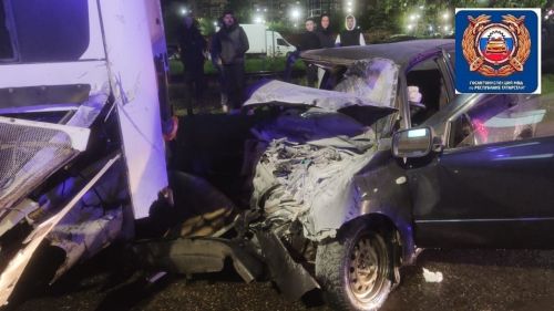 Чаллы урамында фаҗига: машинаның алгы ягы юк диярлек