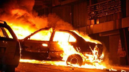 В Набережных Челнах на ходу загорелся автомобиль