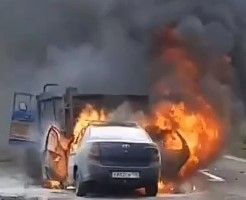 Ут капкан машинадан чыга алмаган: Зәй юлында коточкыч авария