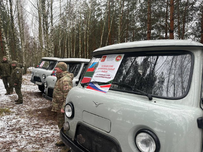 Чаллы мэры Наил Мәһдиев: «Десантчыларны котладык, 3 автомобиль тапшырдык»