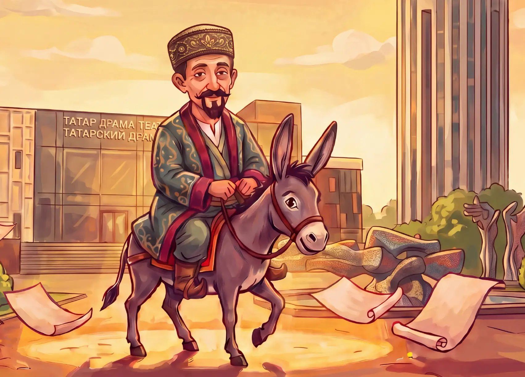 Чаллыга Хуҗа Насретдин килә