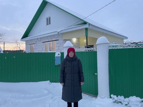 Йорты янган Әспирә әби Нәбиуллина яңа өйгә күчте