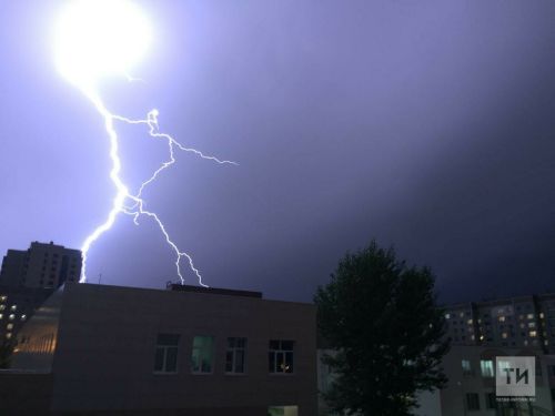 Татарстанда яшенле яңгыр, көчле җил һәм боз явуы көтелә