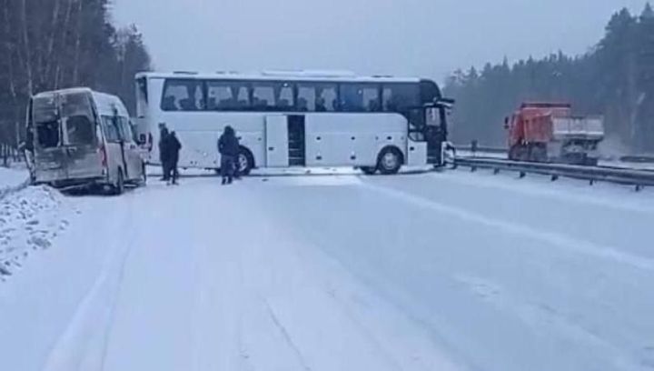 Чаллыга керү юлында кимендә 7 машина бәрелеште