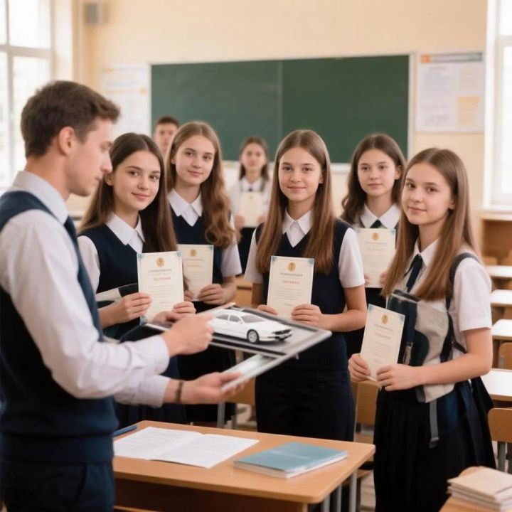 Мәктәп укучыларына аттестат белән бергә машина йөртү таныклыгы бирергә мөмкиннәр